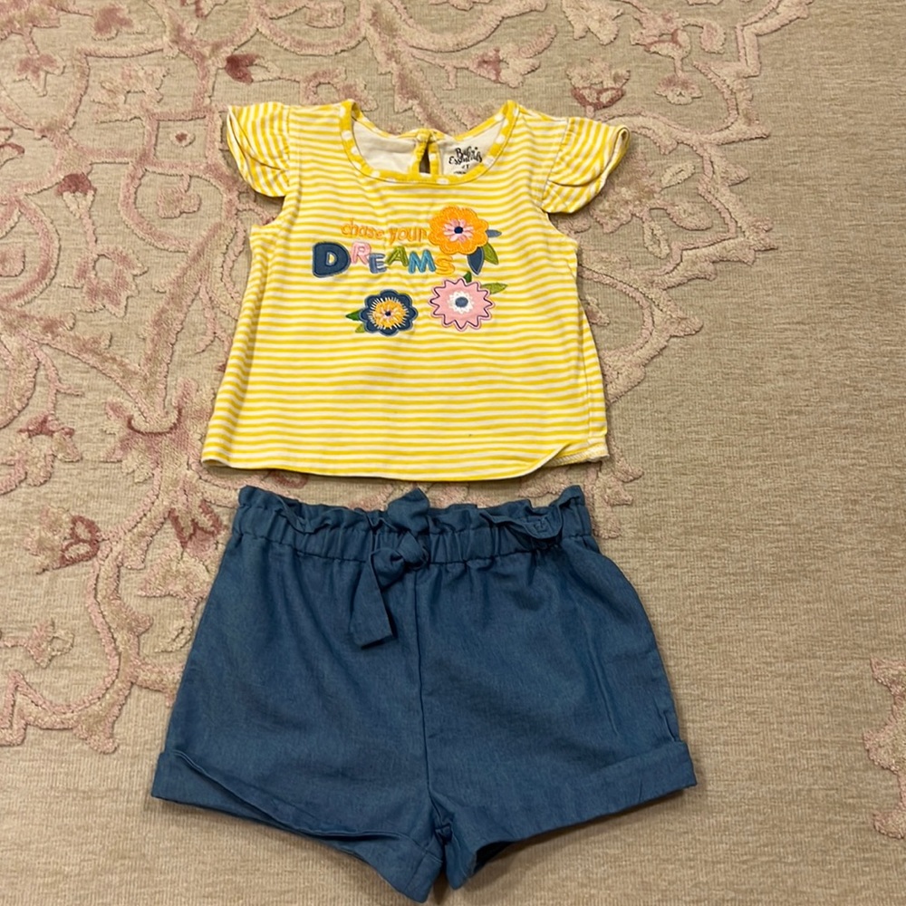 New without tags. Never warn. Two piece set. 2T